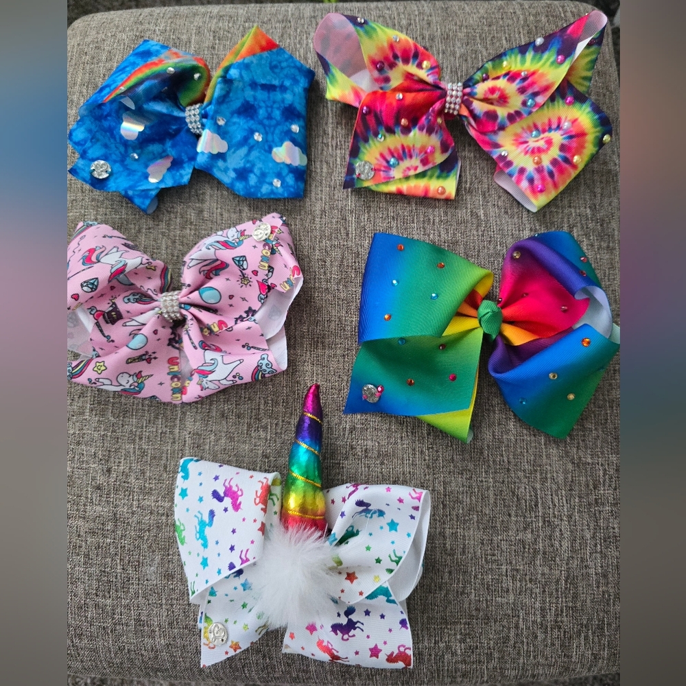 Colorful Hair Bow Set